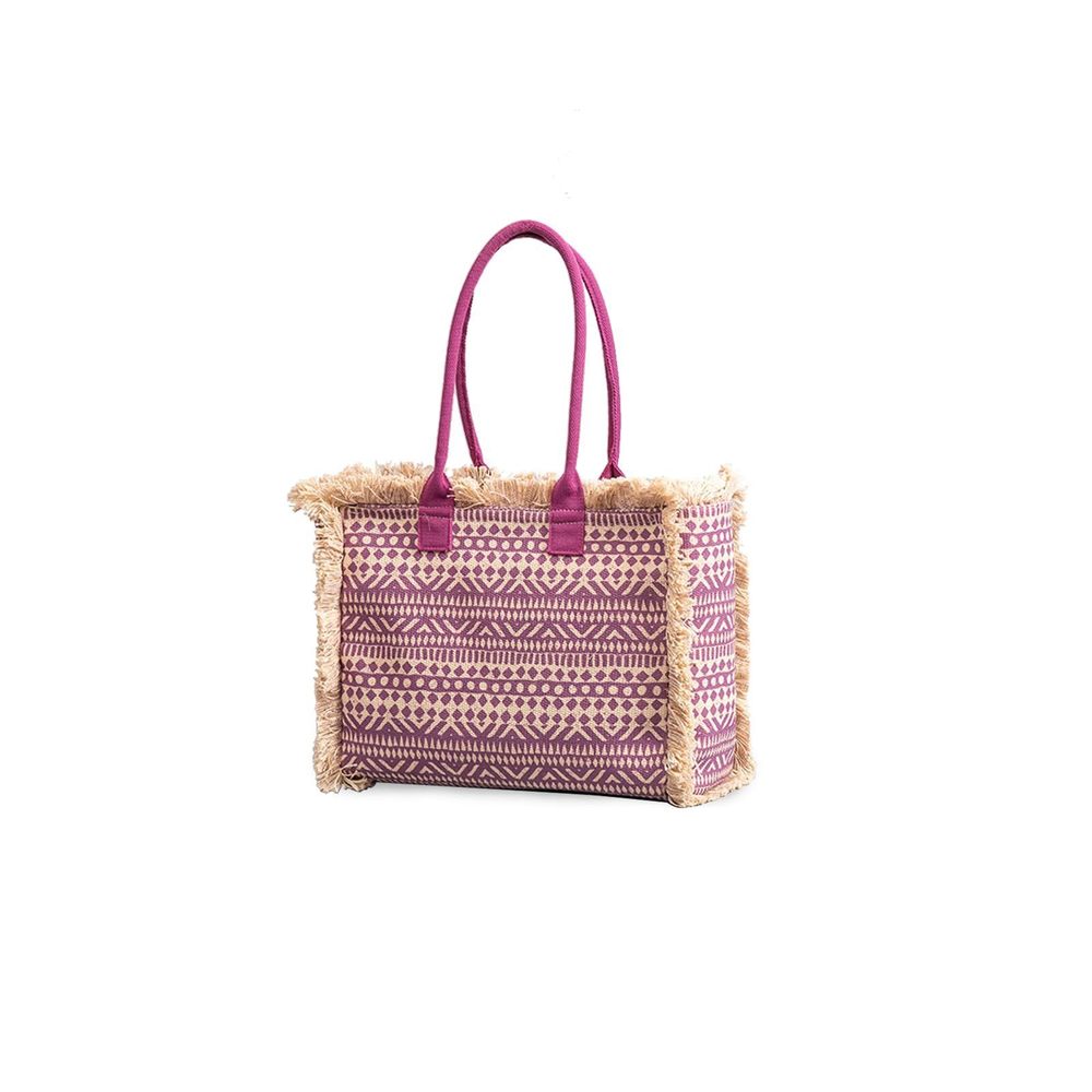Canvas Ethnic Style Tote Shoulder Bag With Tassels Summer Beach Hobo ^_^